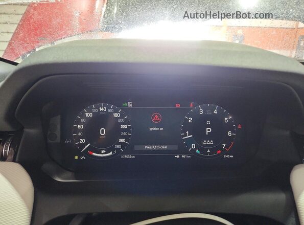 SALCL2FX9SH364838 2025 LAND ROVER DISCOVERY Red Instrument cluster view