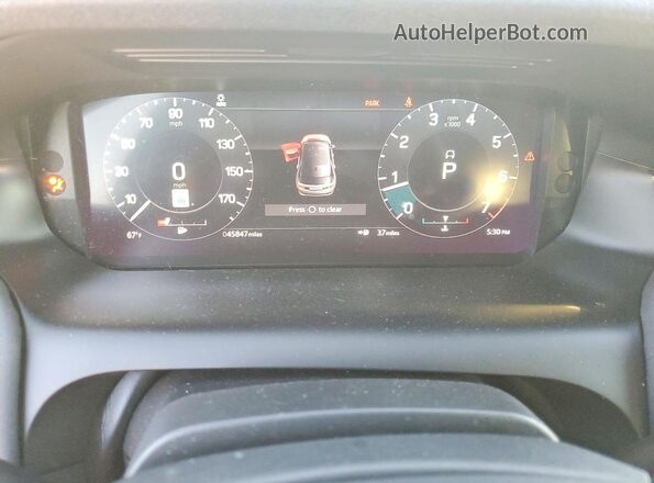 SALCP2FX9MH883590 2021 LAND ROVER DISCOVERY Black Widok zestawu wskaźników