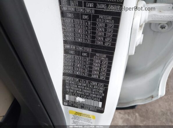SALCR2FX5KH829484 2019 LAND ROVER DISCOVERY SPORT Белый Вид подкапотного пространства