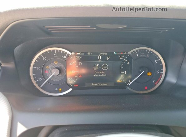 SALCT2FX1NH909581 2022 LAND ROVER DISCOVERY Gray Vista del cuadro de instrumentos