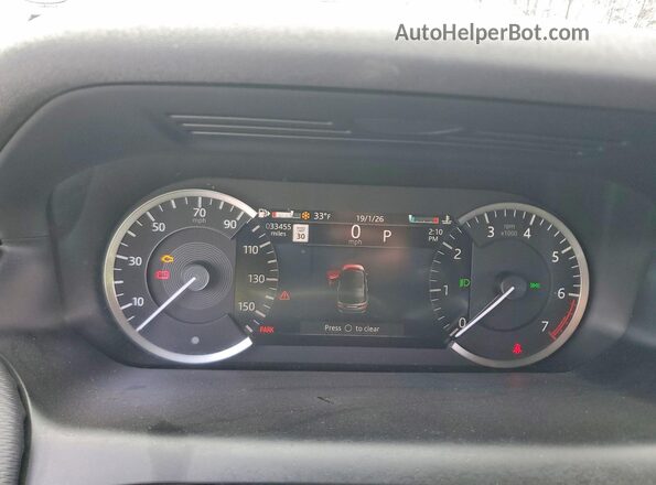 SALCT2FX1PH329640 2023 LAND ROVER DISCOVERY Red Вид щитка приладів