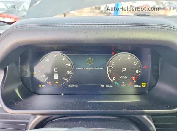 SALE26EU2S2381378 2025 LAND ROVER DEFENDER Серый Вид щитка приборов