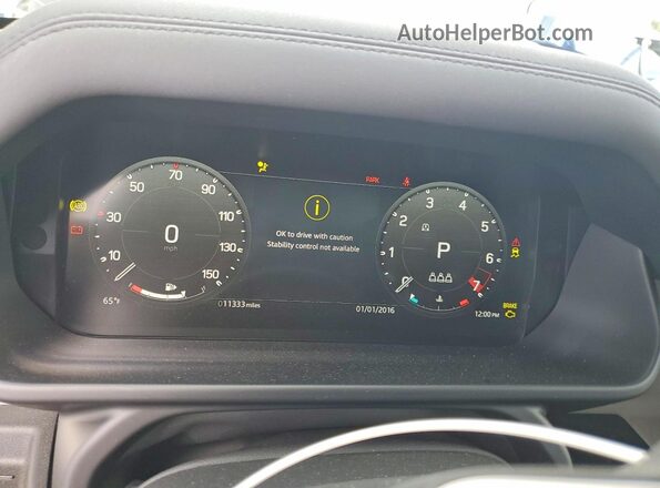 SALEJ7EX9S2382806 2025 LAND ROVER DEFENDER Blue Вид щитка приладів