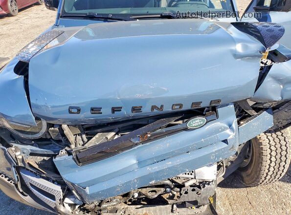SALEJ7EX9S2382806 2025 LAND ROVER DEFENDER Blue Вид підкапотного простору