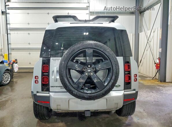 SALEP7EU3P2136507 2023 LAND ROVER DEFENDER Silver Вид ззаду