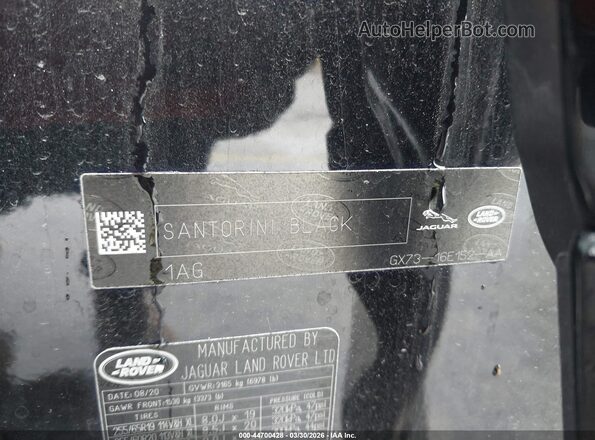SALEP7EU9L2019735 2020 LAND ROVER DEFENDER Black Vista del compartimento del motor