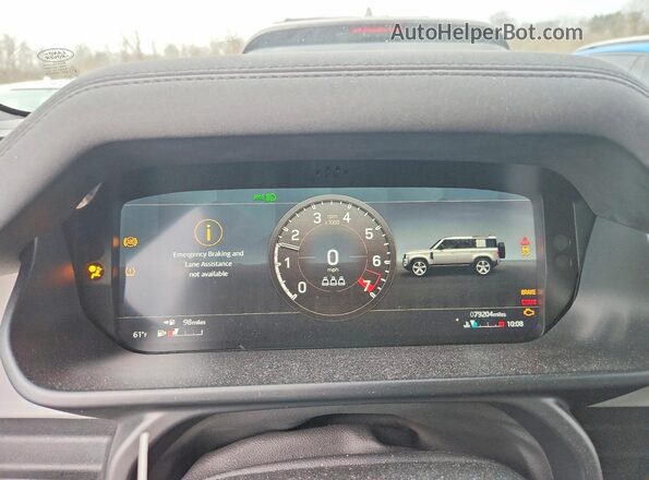 SALEP7RU0M2039173 2021 LAND ROVER DEFENDER Черный Вид щитка приборов