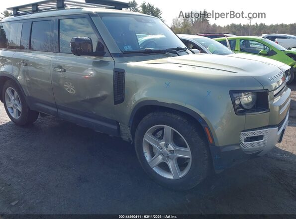 SALEP7RU8M2042225 2021 LAND ROVER DEFENDER Зеленый Передняя правая четверть