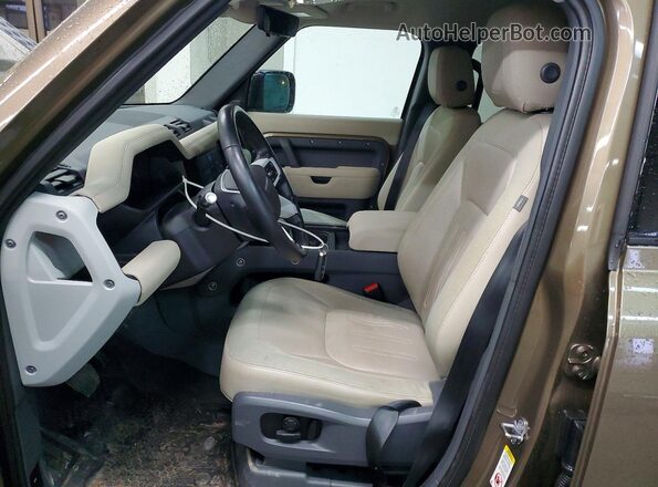 SALEPEEU7L2021794 2020 LAND ROVER DEFENDER Желто-коричневый Вид салона спереди