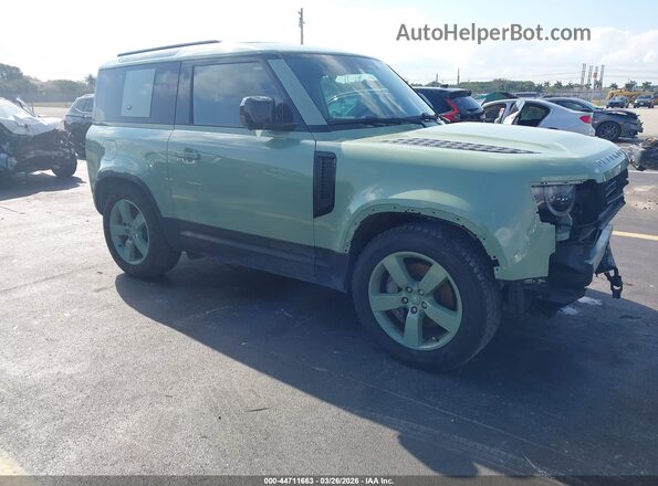 SALEW6EU9P2178127 2023 LAND ROVER DEFENDER Green Przód prawy