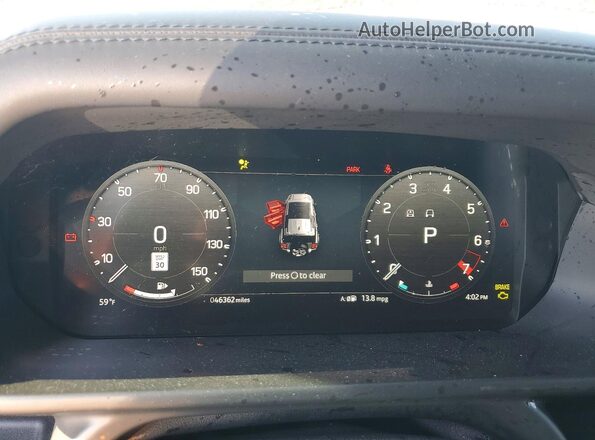 SALEWEEE6P2187824 2023 LAND ROVER DEFENDER Black Вид щитка приладів