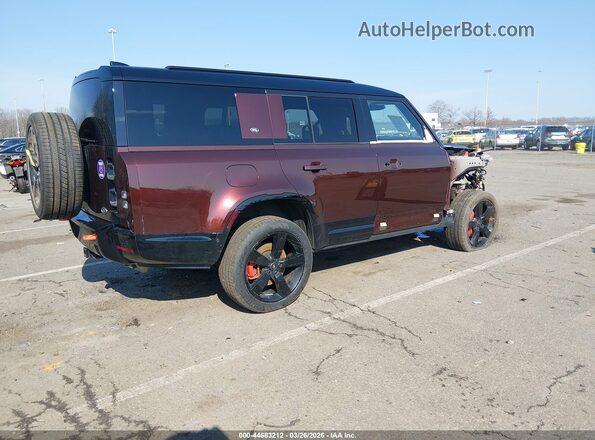 SALEXFEU6P2152663 2023 LAND ROVER DEFENDER Burgundy უკანა მარჯვენა