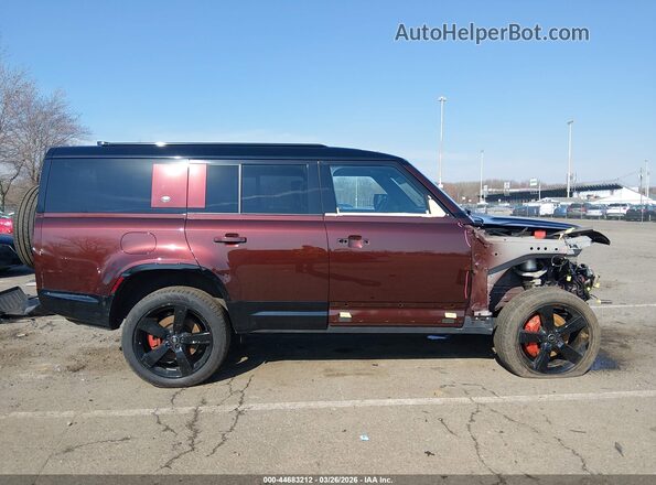 SALEXFEU6P2152663 2023 LAND ROVER DEFENDER Burgundy უკანა სალონის ხედი
