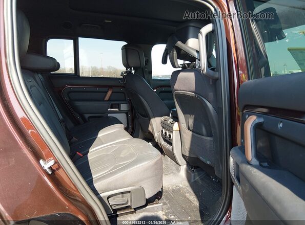 SALEXFEU6P2152663 2023 LAND ROVER DEFENDER Burgundy VIN კოდის სტიკერის ხედი