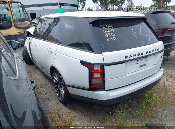 SALGR2FK6HA329325 2017 LAND ROVER RANGE ROVER Белый Задняя левая четверть