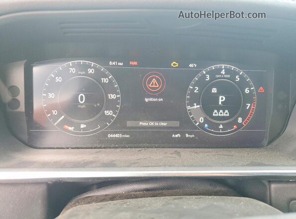 SALGR2RV0KA549900 2019 LAND ROVER RANGE Серый Вид щитка приборов