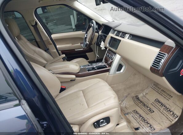 SALGS2EF2GA270863 2016 LAND ROVER RANGE ROVER Dark Blue Widok wnętrza z przodu