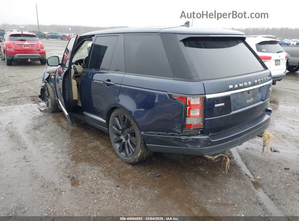 SALGS2EF2GA270863 2016 LAND ROVER RANGE ROVER Dark Blue Tył lewy