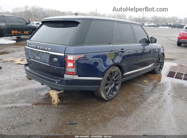 SALGS2EF2GA270863 2016 LAND ROVER RANGE ROVER Dark Blue Tył prawy