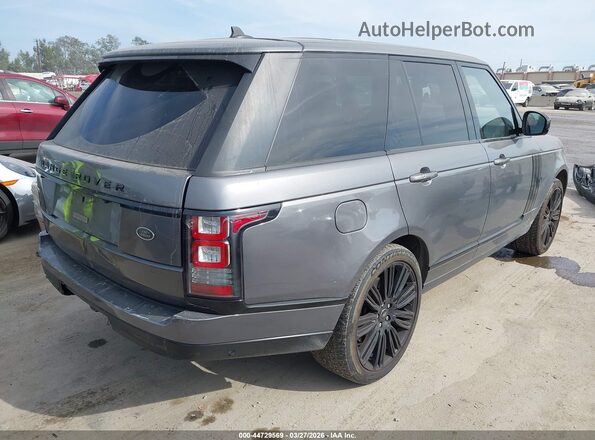SALGS2EF3GA305572 2016 LAND ROVER RANGE ROVER Gray Rear right