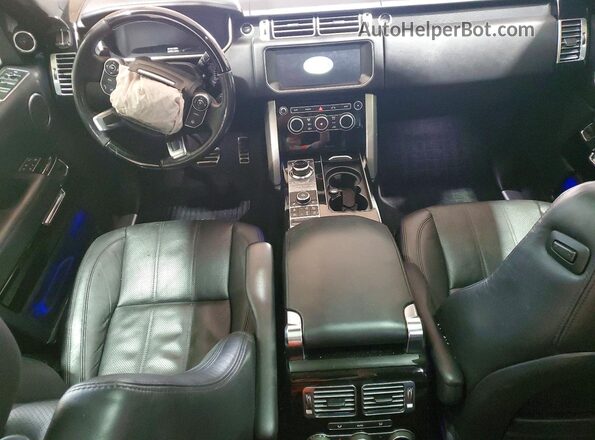 SALGS2FV5HA370978 2017 LAND ROVER RANGE Black Vista del salpicadero