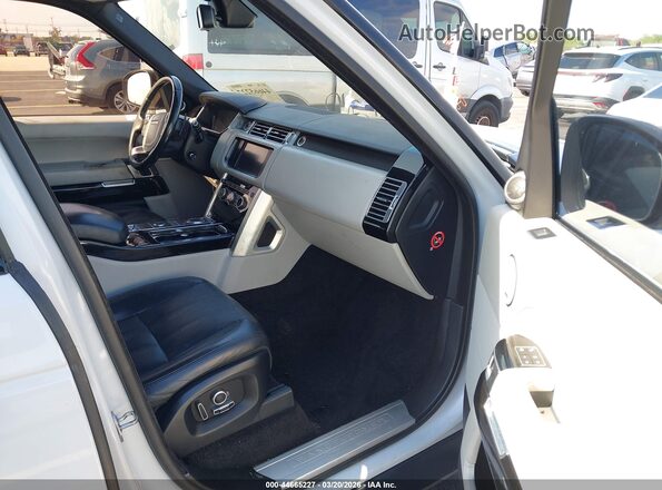 SALGS2KF0GA247179 2016 LAND ROVER RANGE ROVER White Front interior view