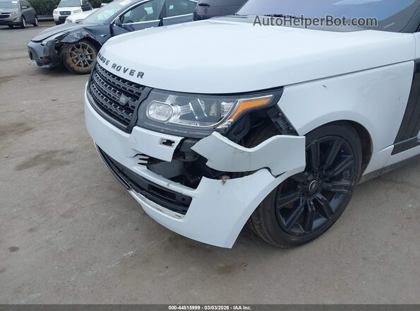 SALGS2KF7GA249558 2016 LAND ROVER RANGE ROVER White Widok z przodu