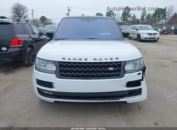 SALGS2KF7GA249558 2016 LAND ROVER RANGE ROVER White Widok zestawu wskaźników