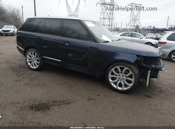 SALGS2PF2GA285523 2016 LAND ROVER RANGE ROVER Dark Blue Przód prawy
