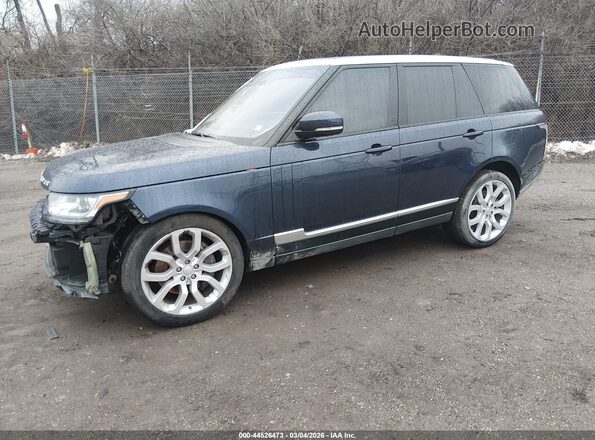 SALGS2PF2GA285523 2016 LAND ROVER RANGE ROVER Dark Blue Przód lewy