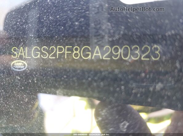 SALGS2PF8GA290323 2016 LAND ROVER RANGE ROVER White Widok komory silnika
