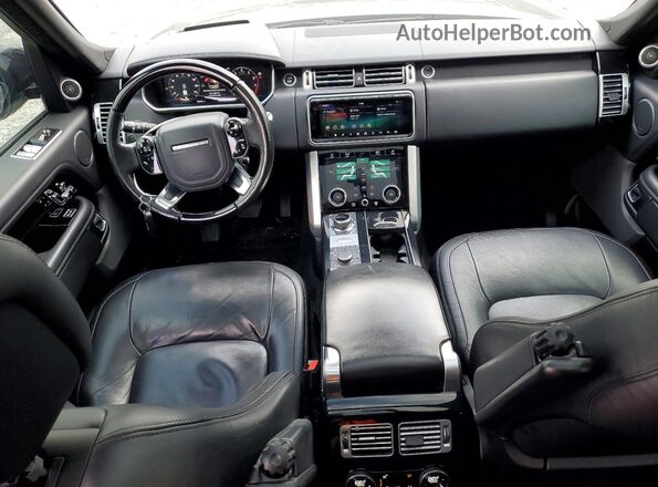 SALGS2RE3KA524347 2019 LAND ROVER RANGE Black Widok deski rozdzielczej