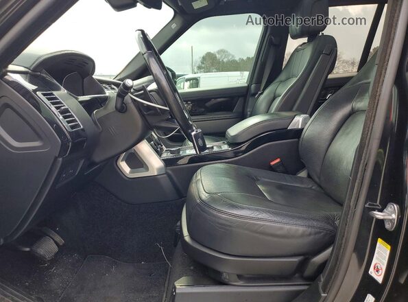 SALGS2RE3KA524347 2019 LAND ROVER RANGE Black Widok wnętrza z przodu