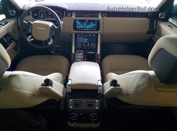 SALGS2RU3NA468230 2022 LAND ROVER RANGE Blue Vista del salpicadero