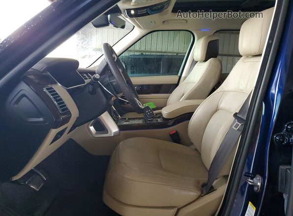 SALGS2RU3NA468230 2022 LAND ROVER RANGE Blue Vista interior delantera