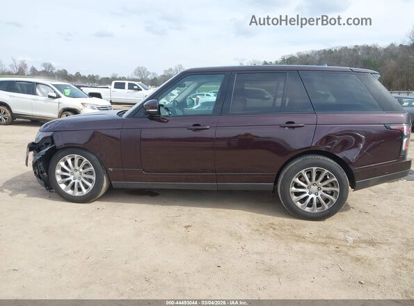 SALGS2SV6JA389325 2018 LAND ROVER RANGE ROVER Темно-бордовый Панорамный вид салона 360°