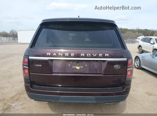 SALGS2SV6JA389325 2018 LAND ROVER RANGE ROVER Темно-бордовый 