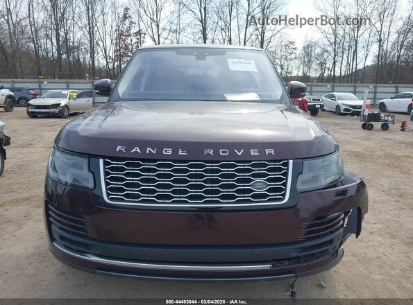 SALGS2SV6JA389325 2018 LAND ROVER RANGE ROVER Темно-бордовый Вид щитка приборов