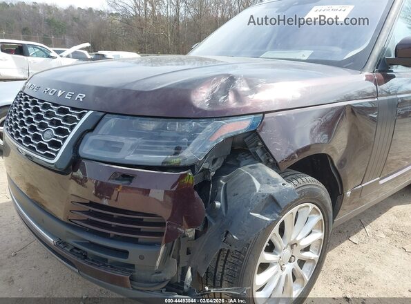 SALGS2SV6JA389325 2018 LAND ROVER RANGE ROVER Темно-бордовый Вид спереди