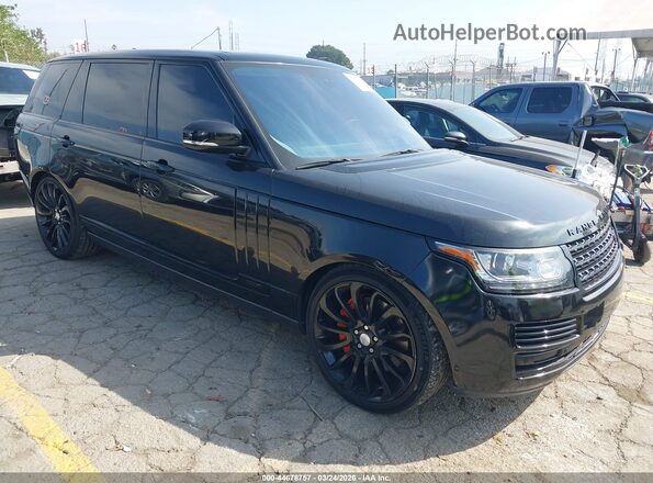 SALGV3EF8GA290659 2016 LAND ROVER RANGE ROVER Черный Передняя правая четверть