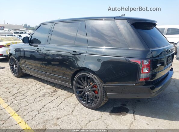 SALGV3EF8GA290659 2016 LAND ROVER RANGE ROVER Черный Задняя левая четверть
