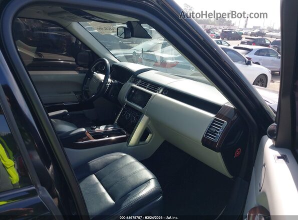 SALGV3EF8GA290659 2016 LAND ROVER RANGE ROVER Черный Вид салона спереди