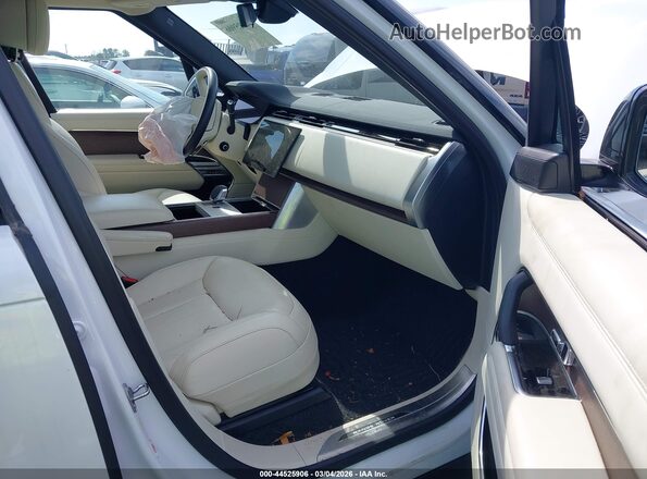 SALKPBE99SA277775 2025 LAND ROVER RANGE ROVER White Vista interior delantera