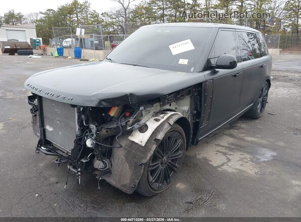 SALKPBFU3RA242050 2024 LAND ROVER RANGE ROVER Black Առջևի ձախ երեք քառորդ տեսարան