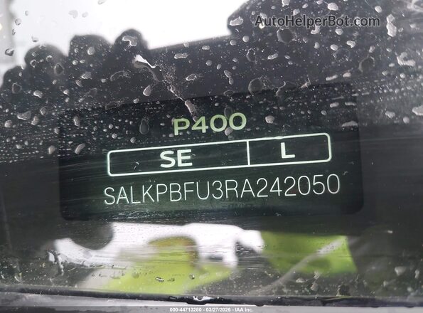 SALKPBFU3RA242050 2024 LAND ROVER RANGE ROVER Black 