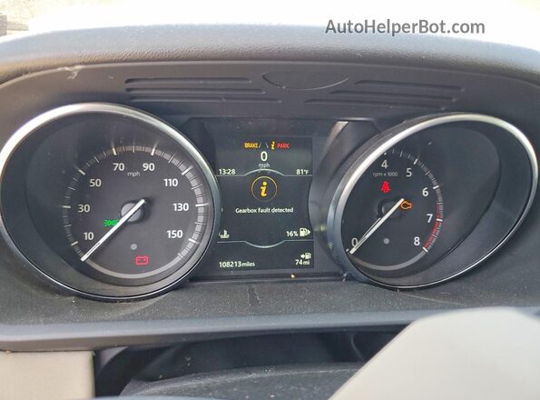 SALRG2RV8L2428168 2020 LAND ROVER DISCOVERY Синий Вид щитка приборов
