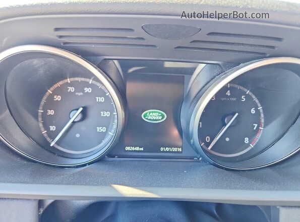 SALRGBBV2HA036097 2017 LAND ROVER DISCOVERY Black Вид щитка приладів