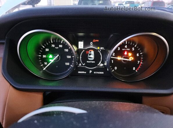 SALRHBBV0HA034992 2017 LAND ROVER DISCOVERY Белый Вид щитка приборов