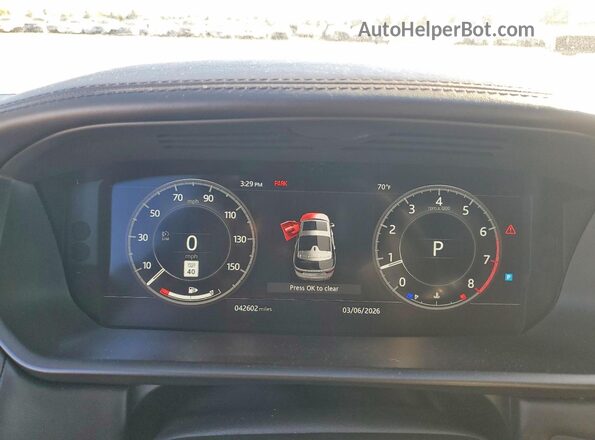 SALRT2RVXKA081247 2019 LAND ROVER DISCOVERY Черный Вид щитка приборов