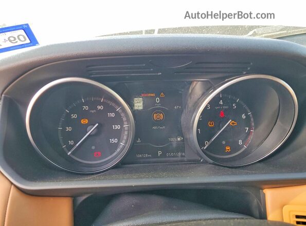 SALRTBBV2HA020493 2017 LAND ROVER DISCOVERY Charcoal Vista del cuadro de instrumentos